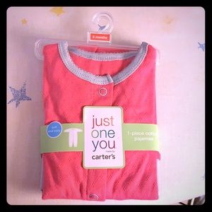 6 month Carters cotton one piece pajamas